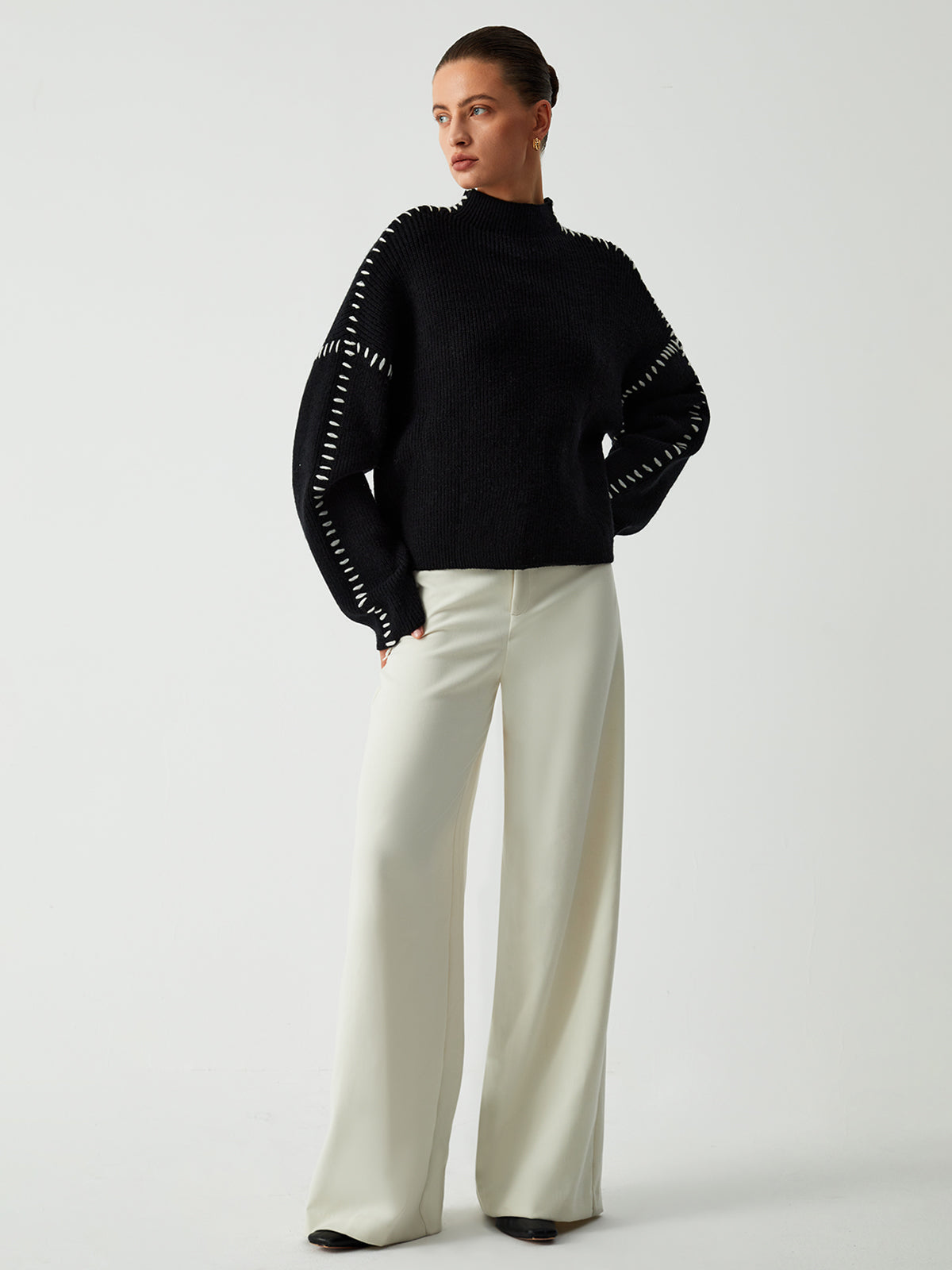 LOIS BLACK KNIT