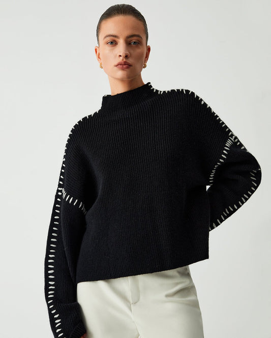 LOIS BLACK KNIT