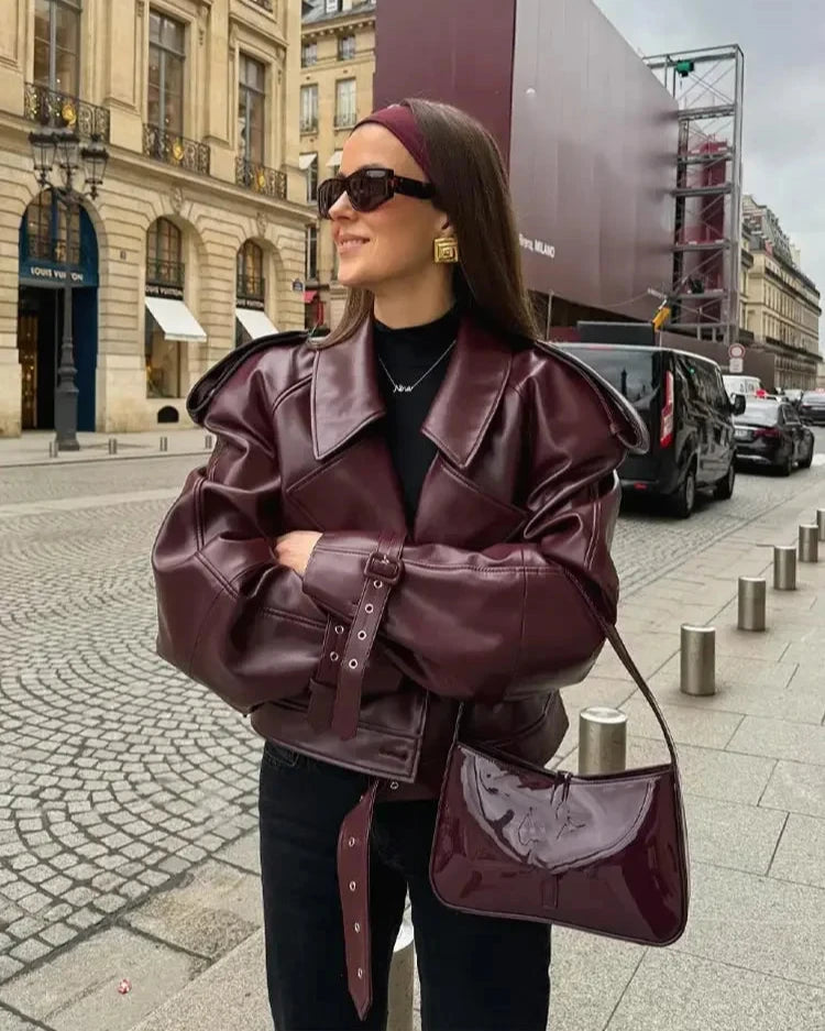 LIZE BURGUNDY JACKET