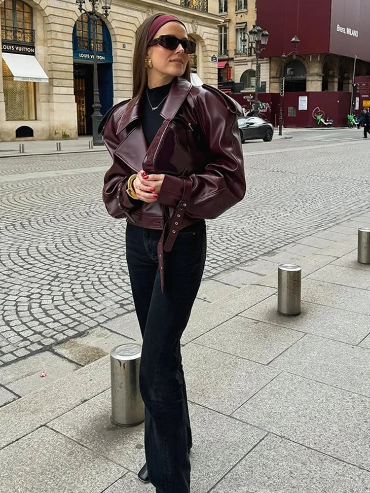 LIZE BURGUNDY JACKET