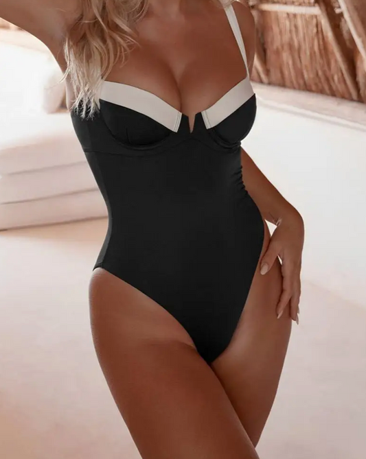 The Black & White Swimsuit