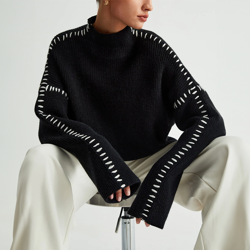 LOIS BLACK KNIT